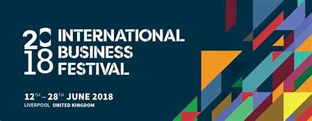 A digital banner for the 2018 International Business Festival