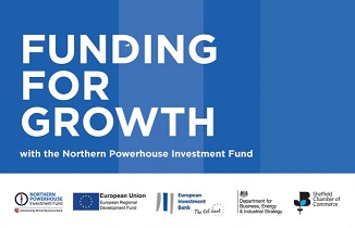 A digital poster for the Funding for Growth breakfast seminar