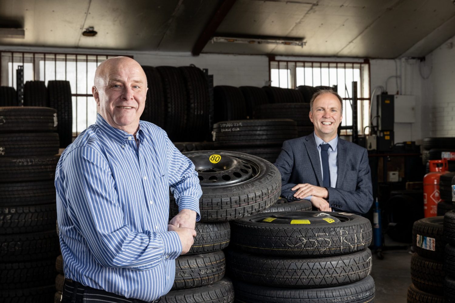 Representatives from Wess Tyres